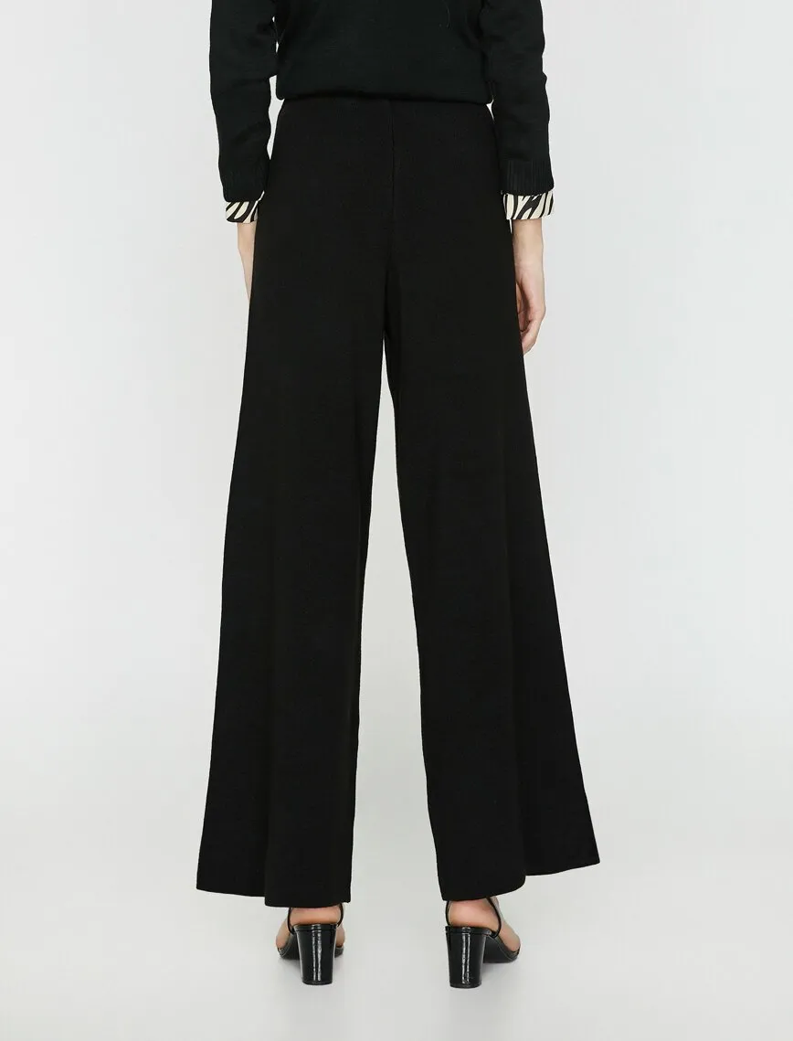 16357 Black Wide Leg Trousers