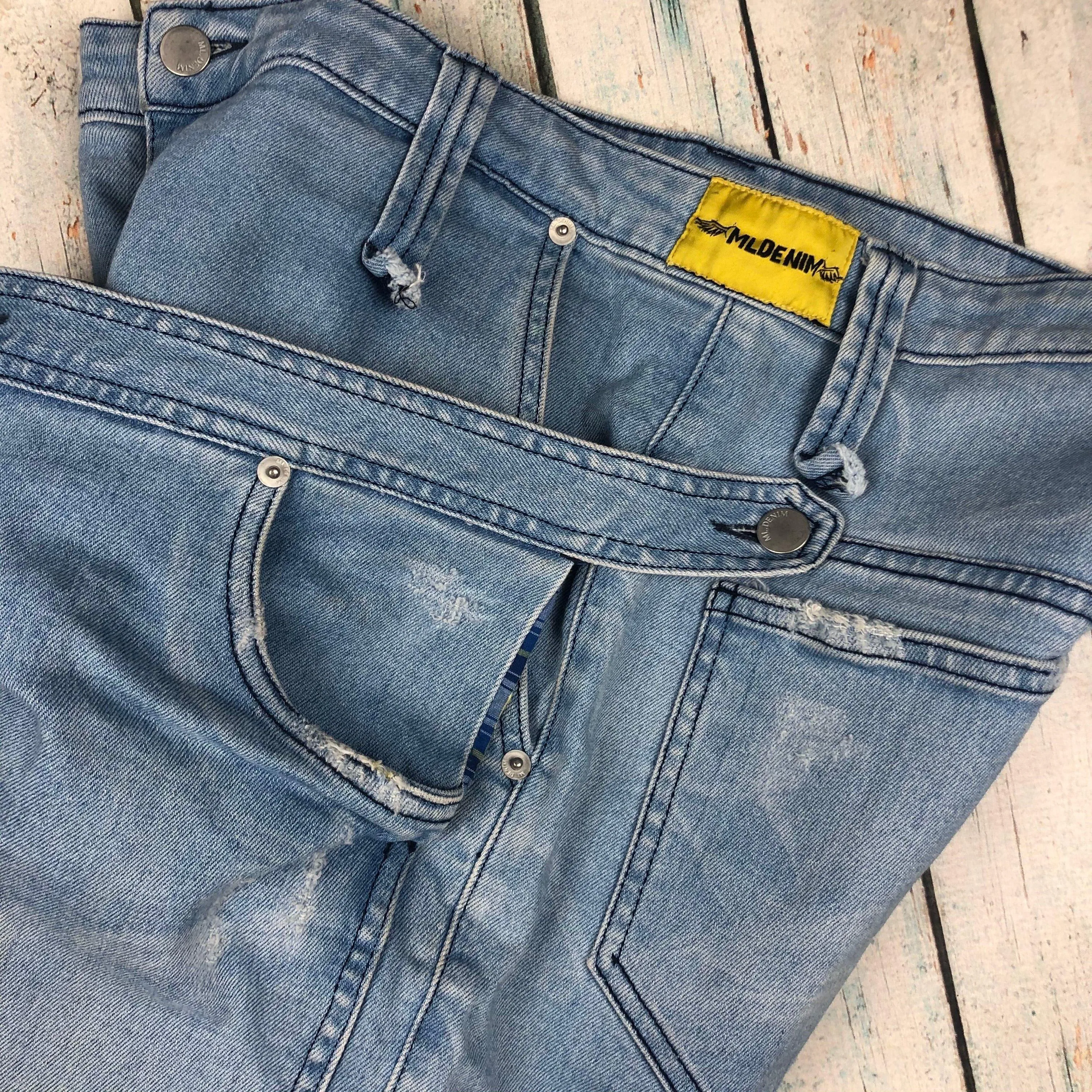 Australian Made Layer look Denim Shorts by MLD -Size 36