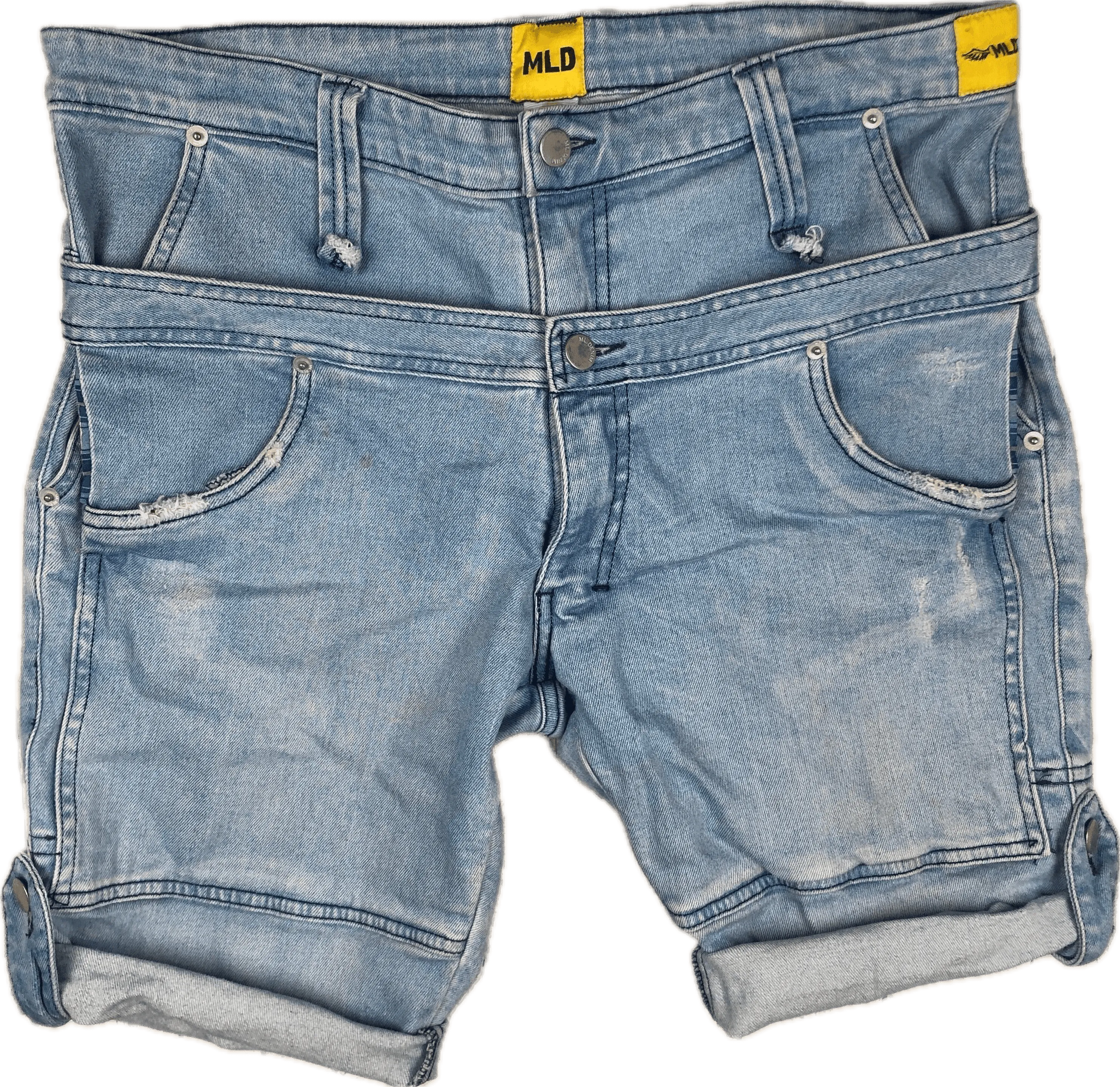 Australian Made Layer look Denim Shorts by MLD -Size 36