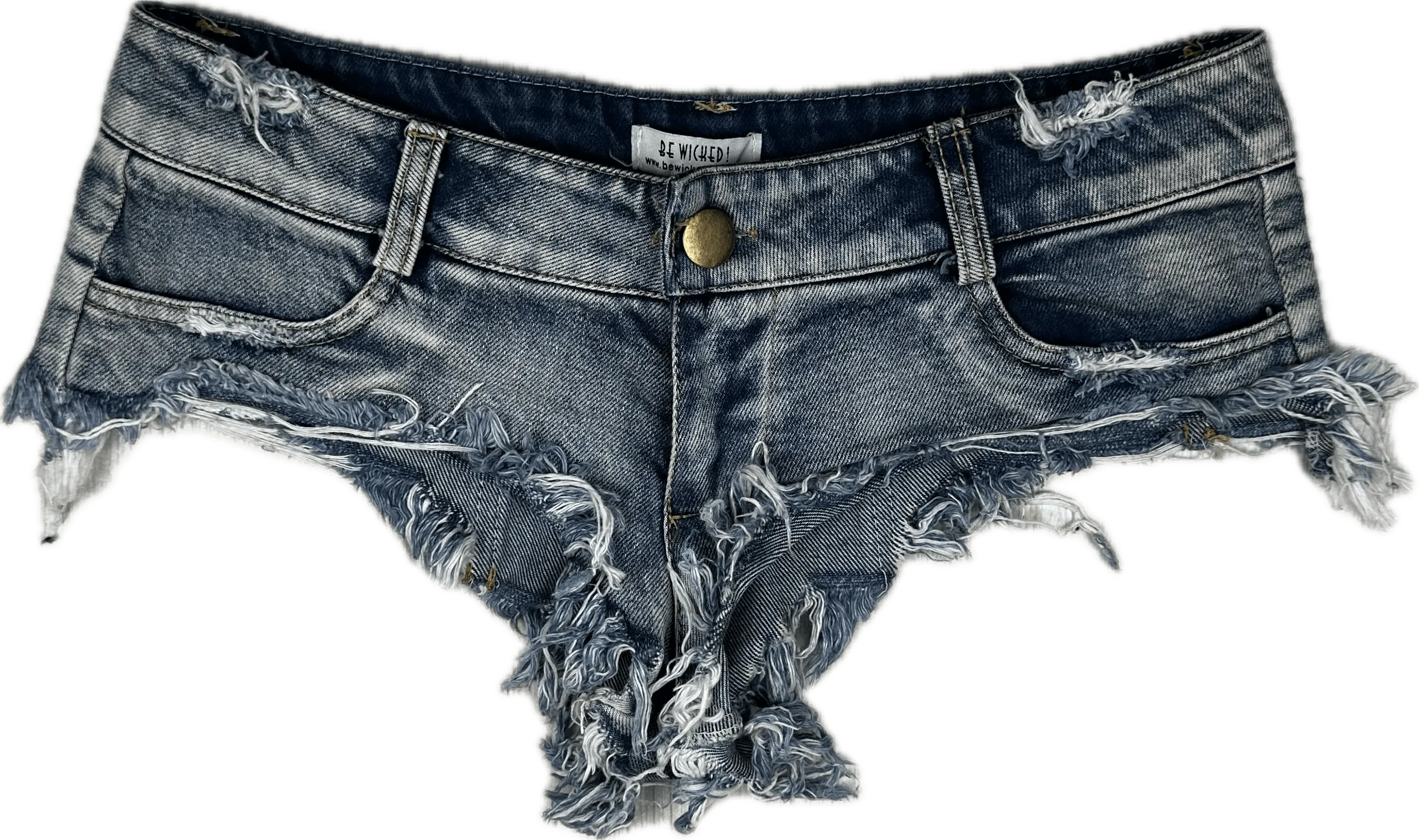 Be Wicked USA Denim Micro Shorts- Size S