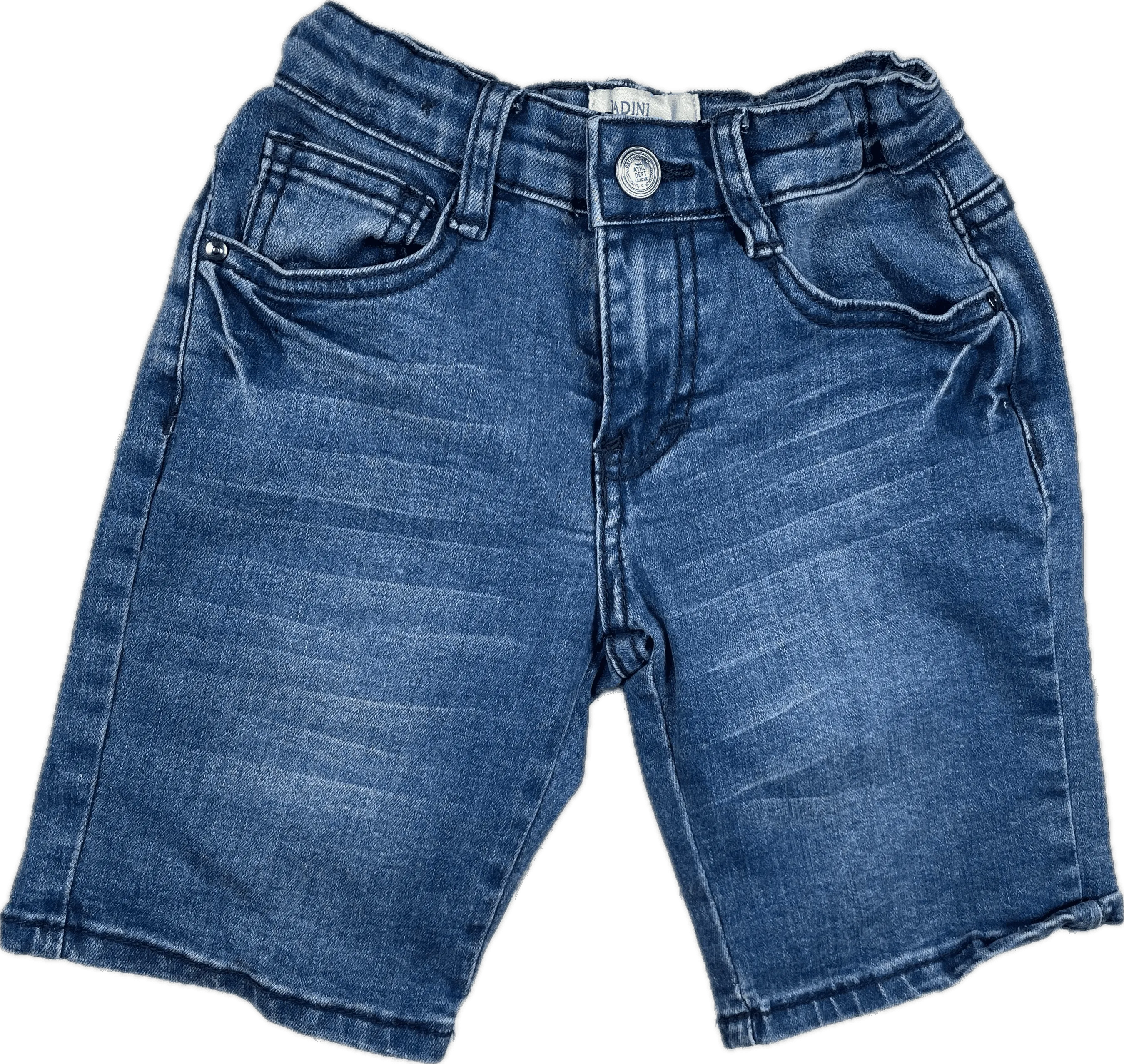 Boys Padini Distressed Dark Denim Shorts - Size 2/3