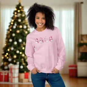 Chill Vibes Only in Our Pink Snowman Sweatshirt for Christmas