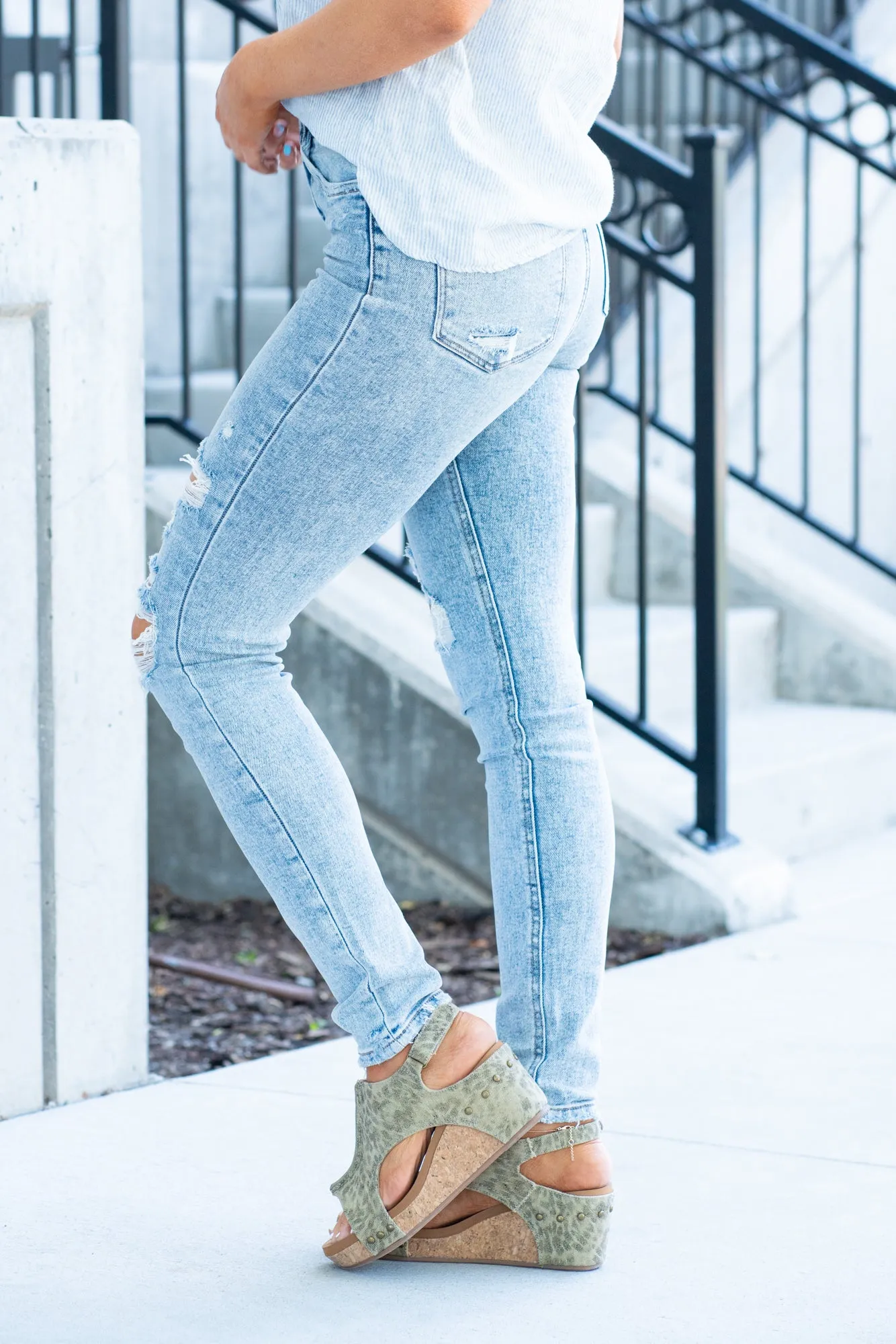 Dark Age High Rise Ankle Skinny