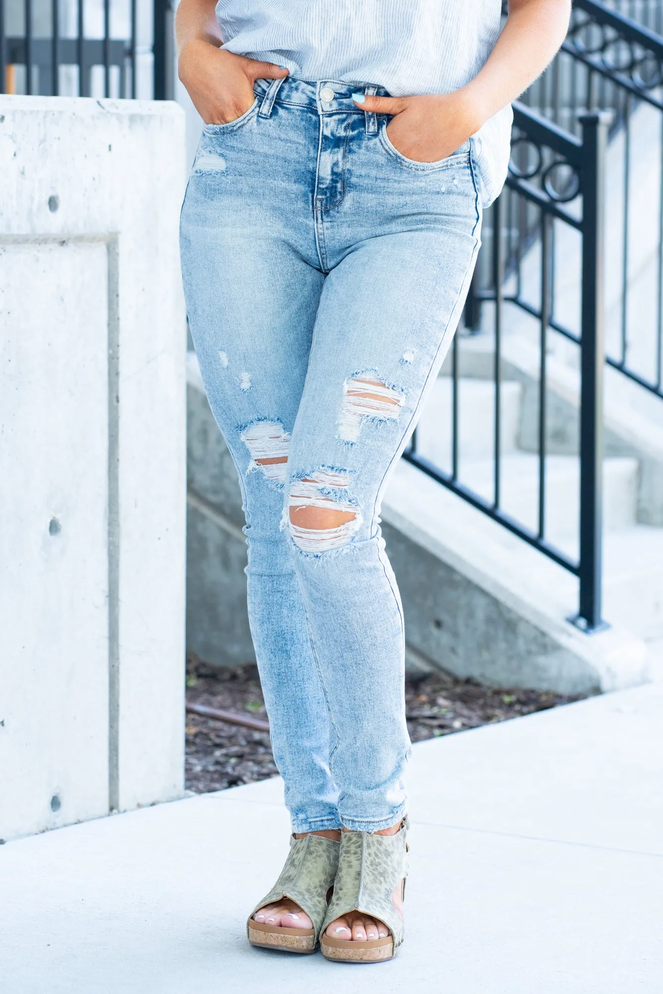Dark Age High Rise Ankle Skinny