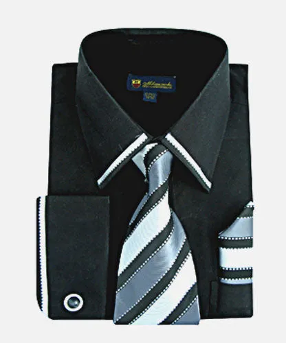 Fortino Landi SG23Black-H  Mens Shirt