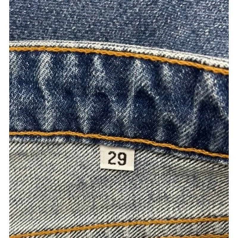 Free People x Sandrine Rose Distressed Straight Jeans Indigo Size 29