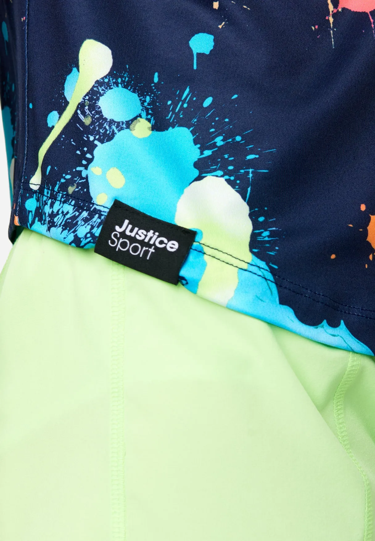 J Sport High Neck Tank with Scrunchie