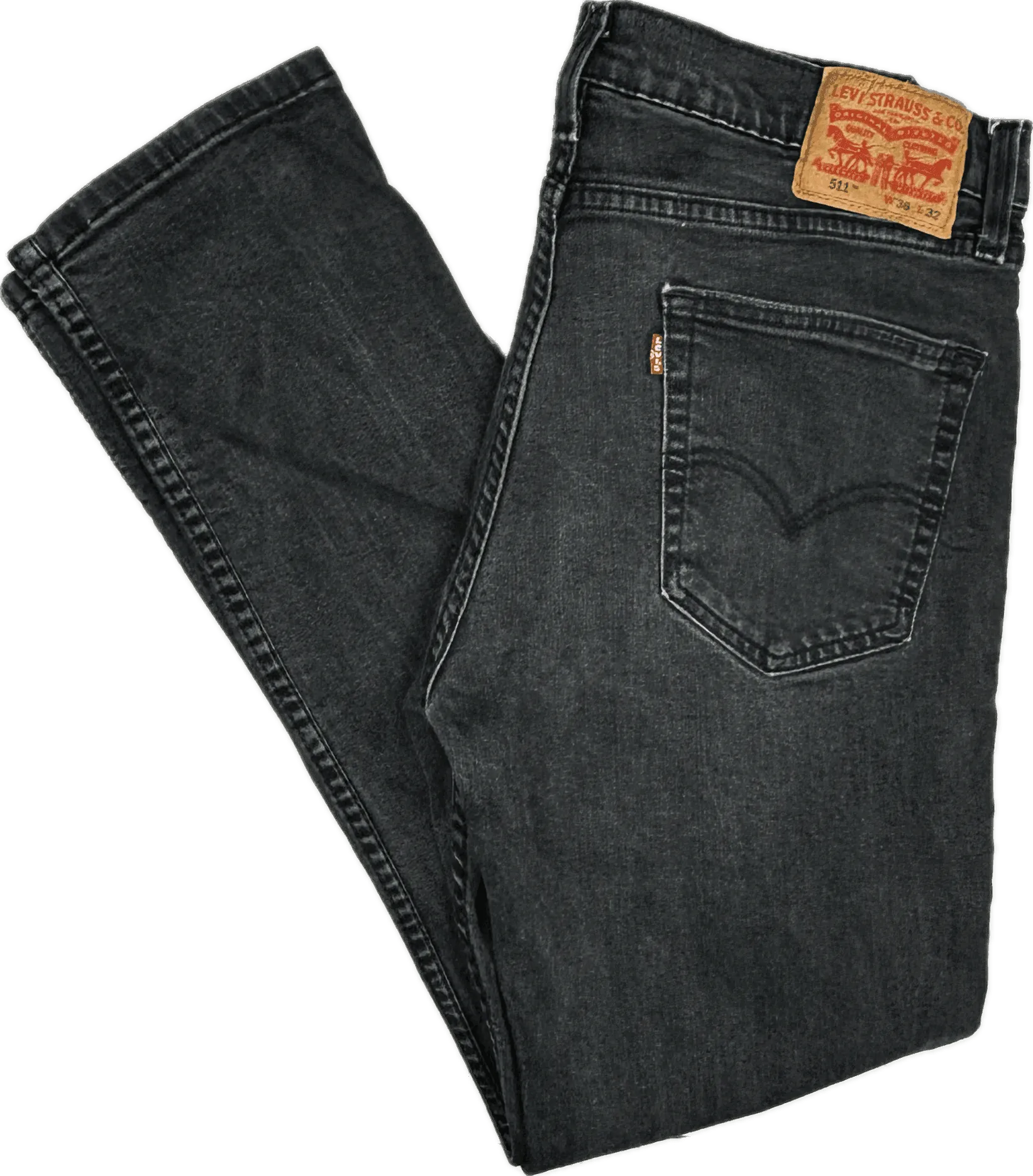 Levis Slim Straight 511 Men's Black Jeans - Size 36/30