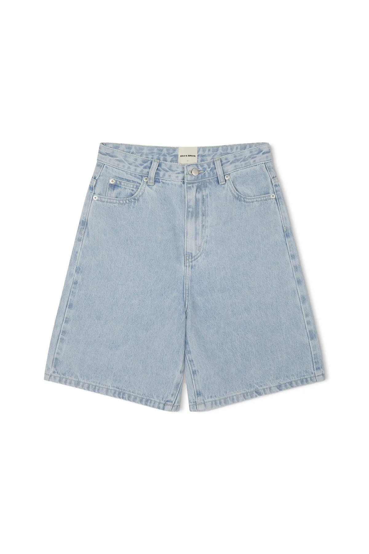 LIGHT WASH RECYCLED COTTON WALK SHORT