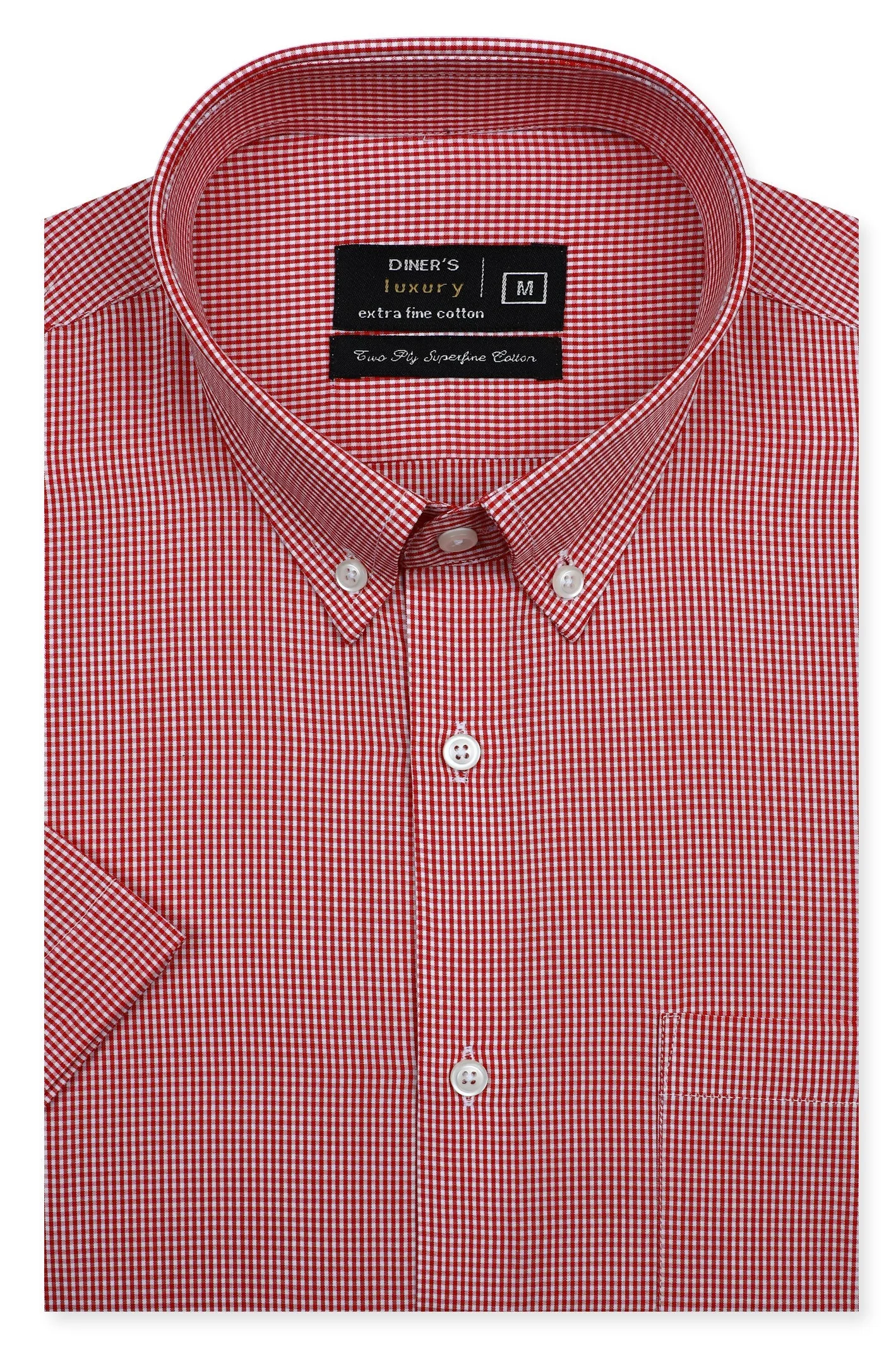 Maroon Formal Luxury Shirt (Half Sleeves)