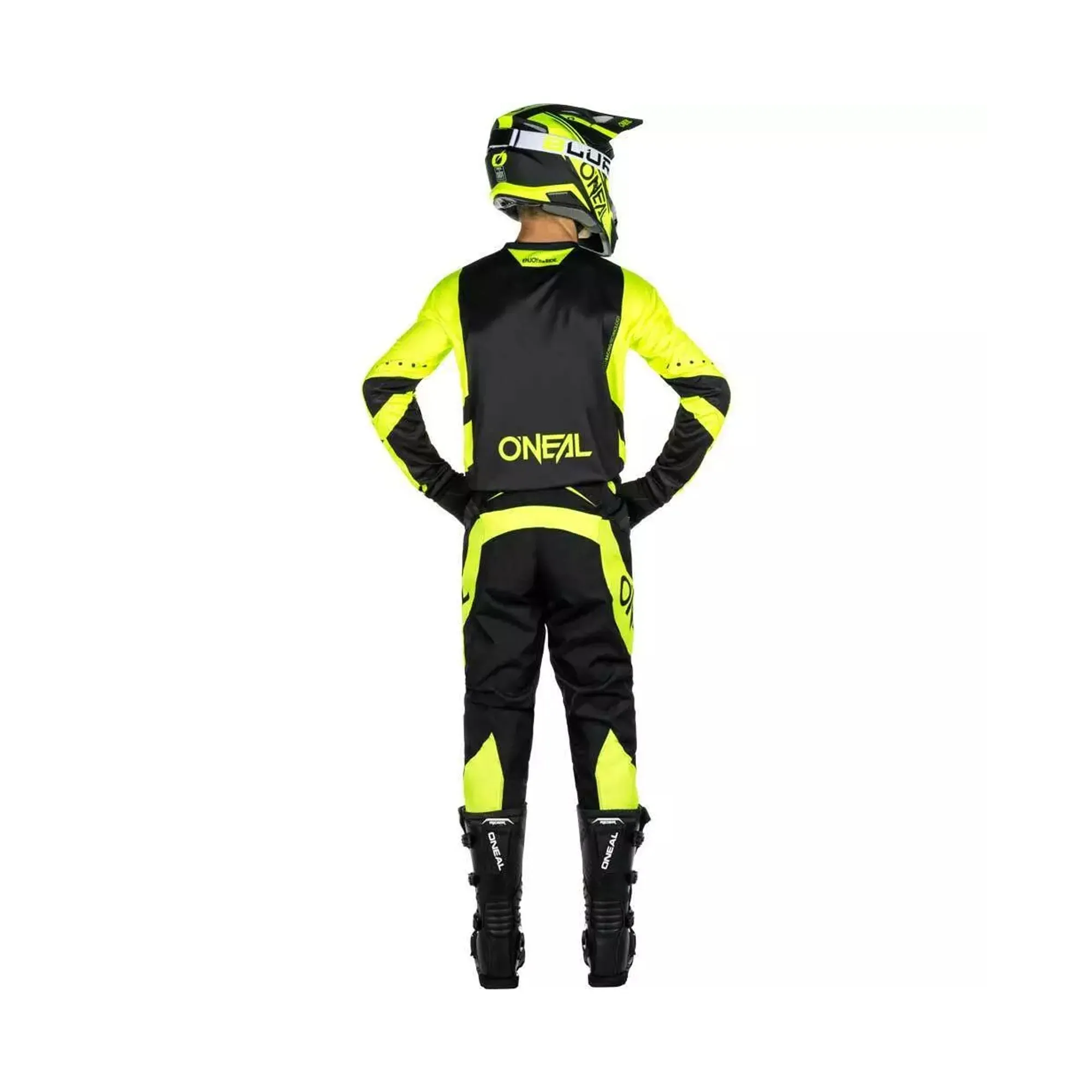 O'NEAL Youth Element Racewear Motocross Jersey & Pants Set Black/Neon - 872370