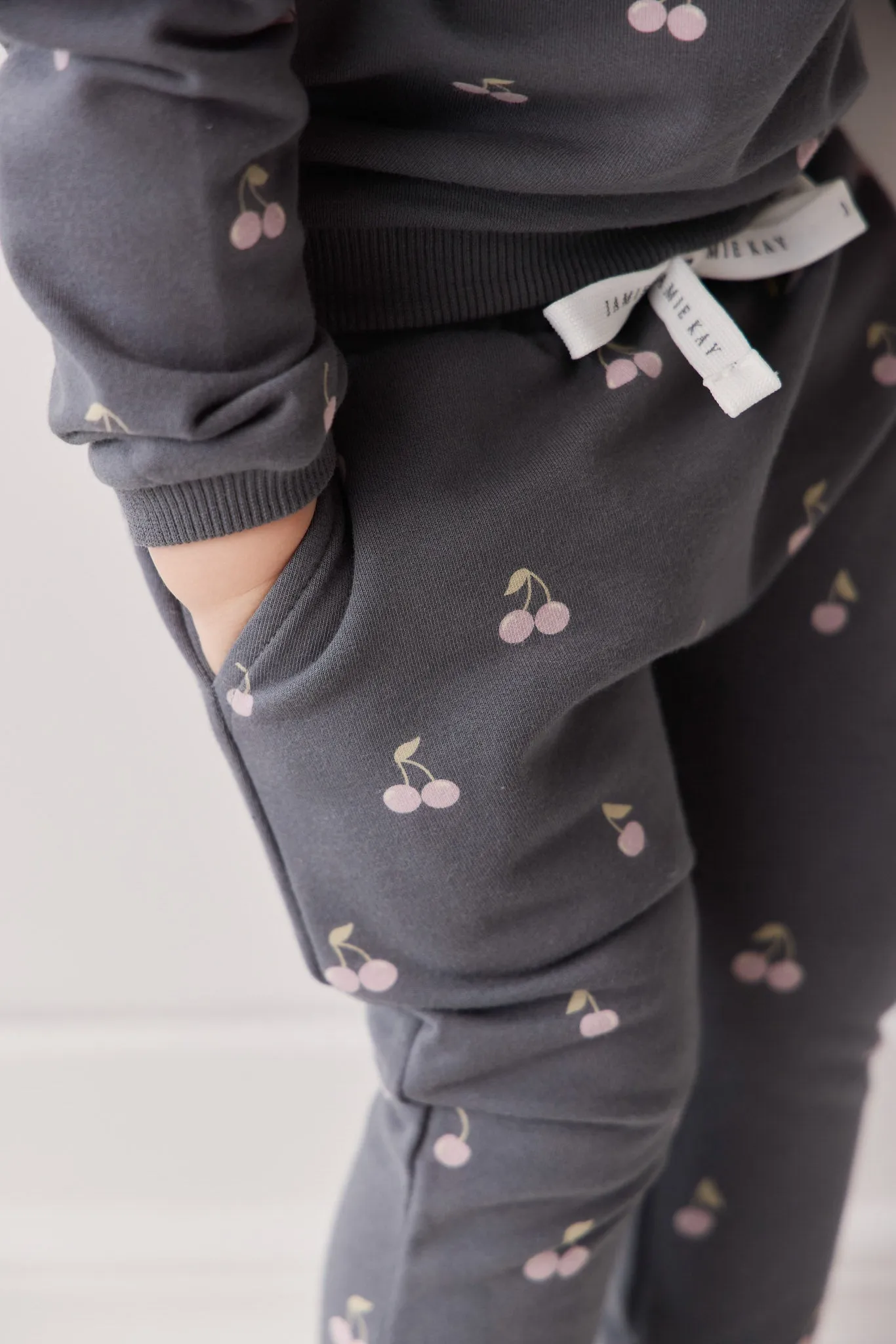 Organic Cotton Morgan Track Pant - Cherry Love Lava