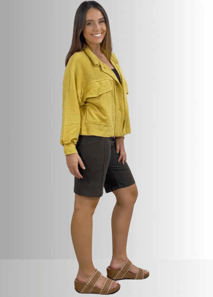 Perfect Fit Hybrid Cotton Shorts Light Denim