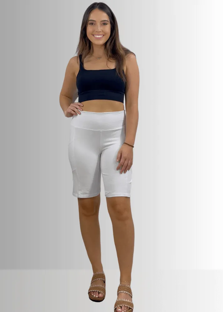 Perfect Fit Hybrid Cotton Shorts Light Denim