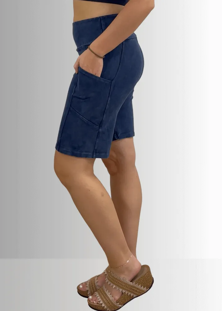 Perfect Fit Hybrid Cotton Shorts Light Denim