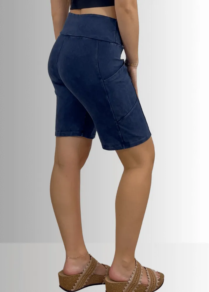 Perfect Fit Hybrid Cotton Shorts Light Denim
