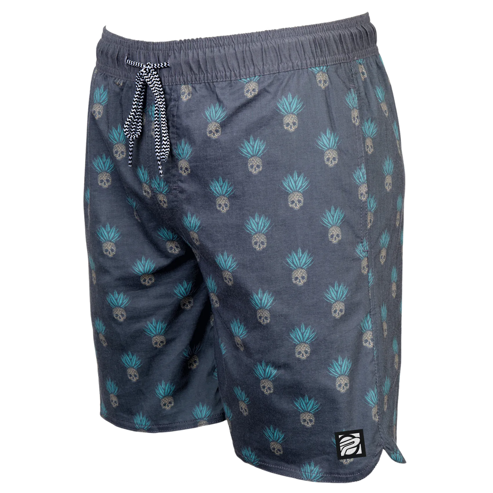 Performance Skully 22" Boardshort- Black