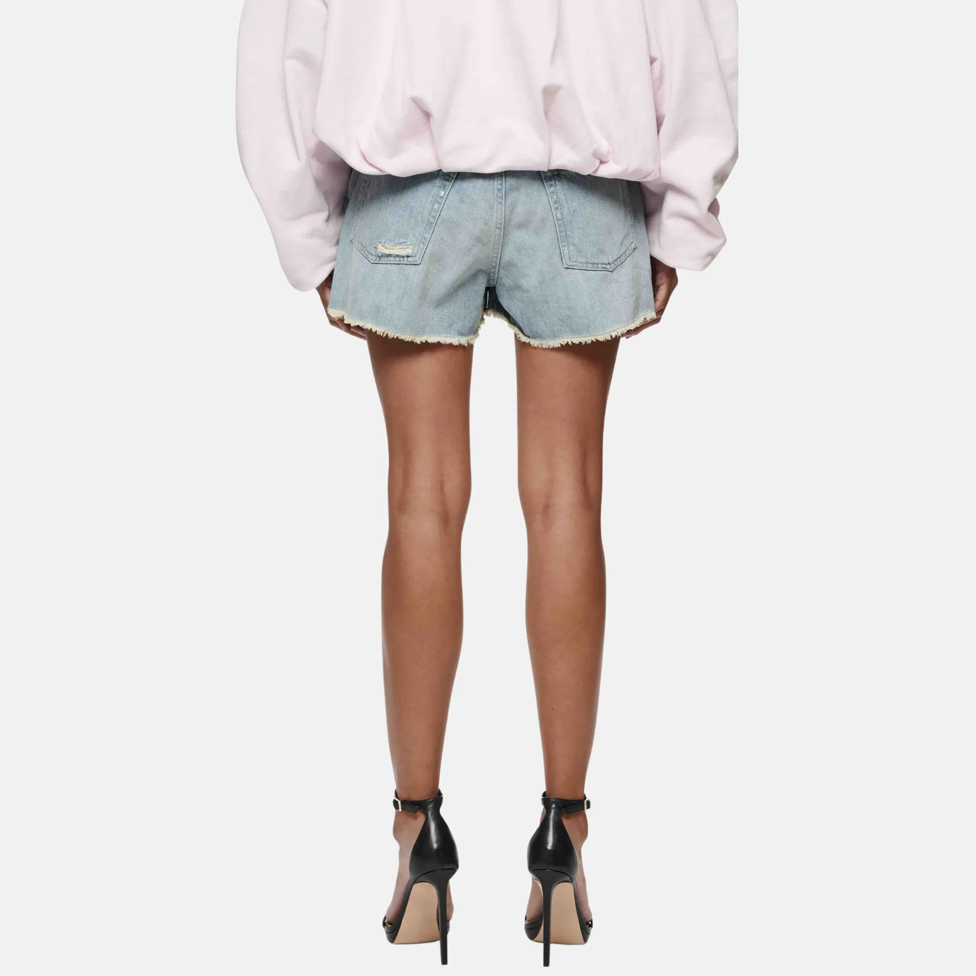 Purple Brand Women's Cut Off Bleach Shorts