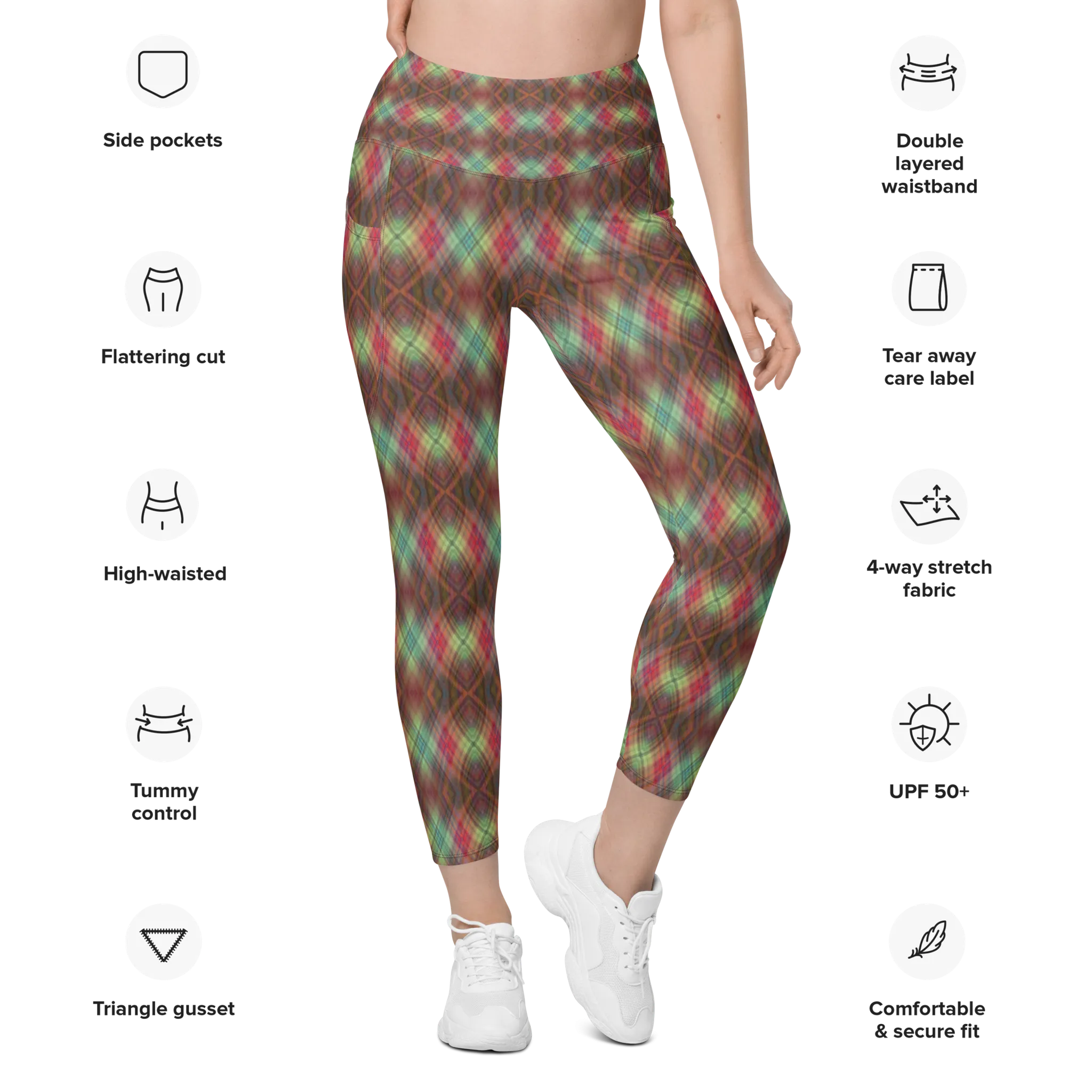 Recursia Argyle Rewired Leggings With Pockets