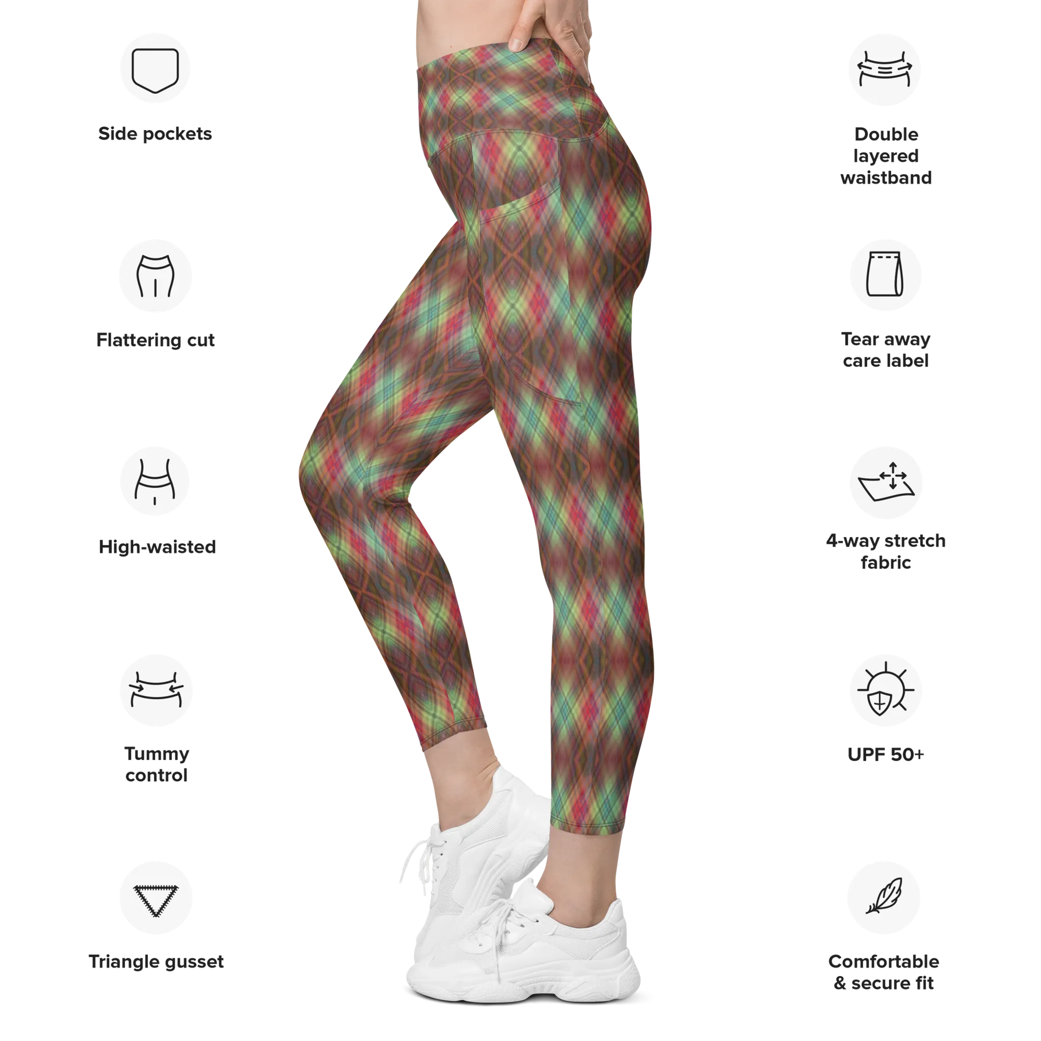 Recursia Argyle Rewired Leggings With Pockets