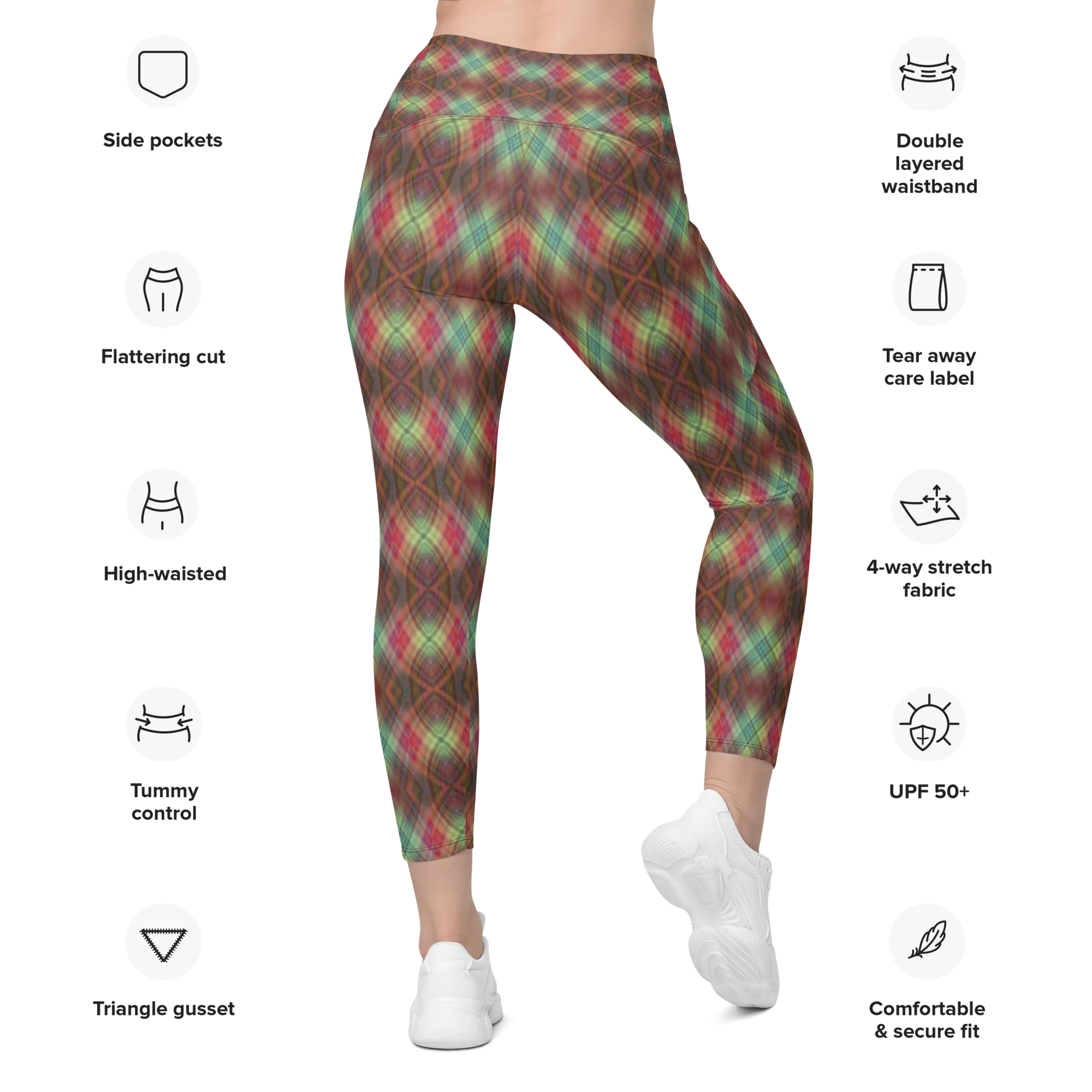 Recursia Argyle Rewired Leggings With Pockets