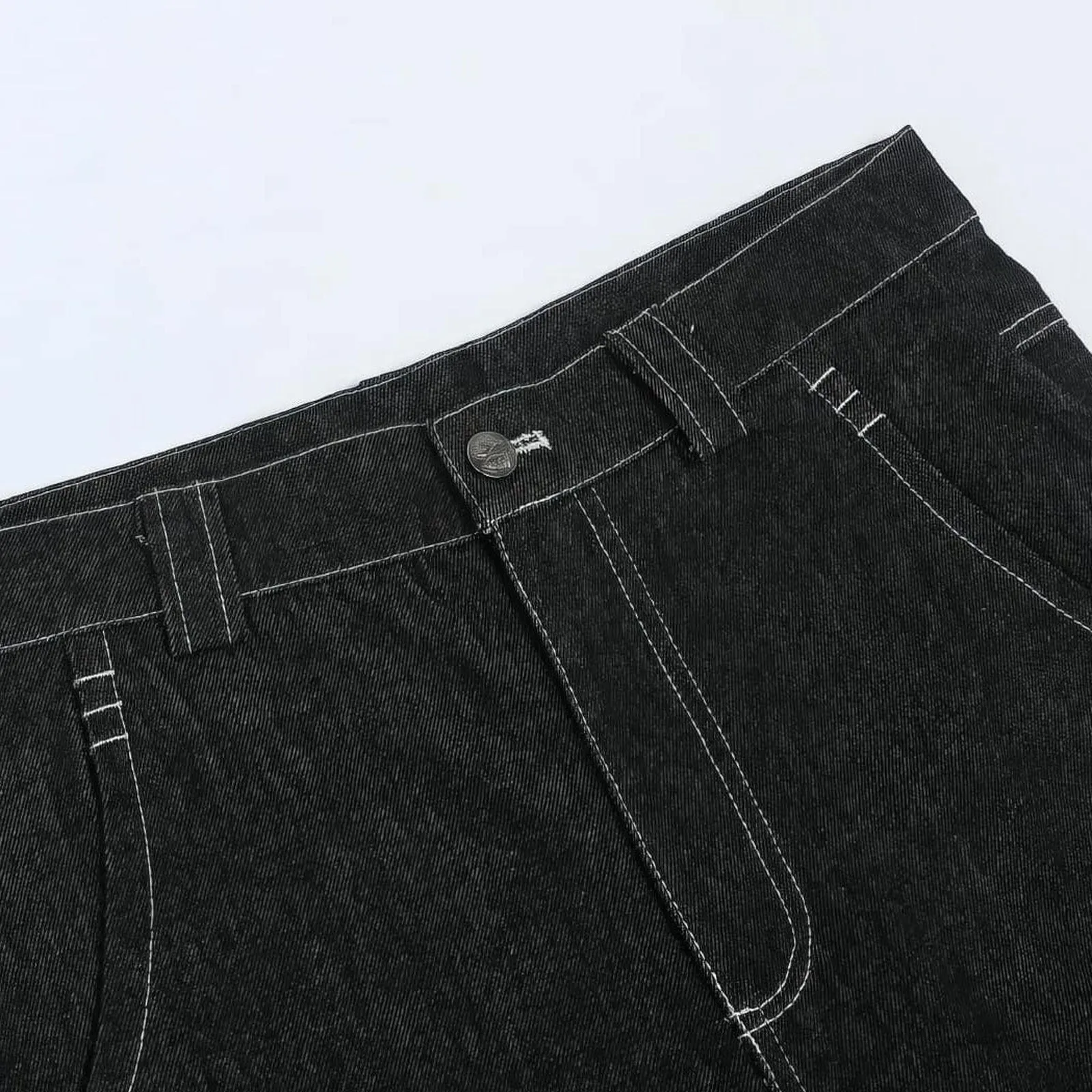 Retro Y2K Baggy Denim Shorts