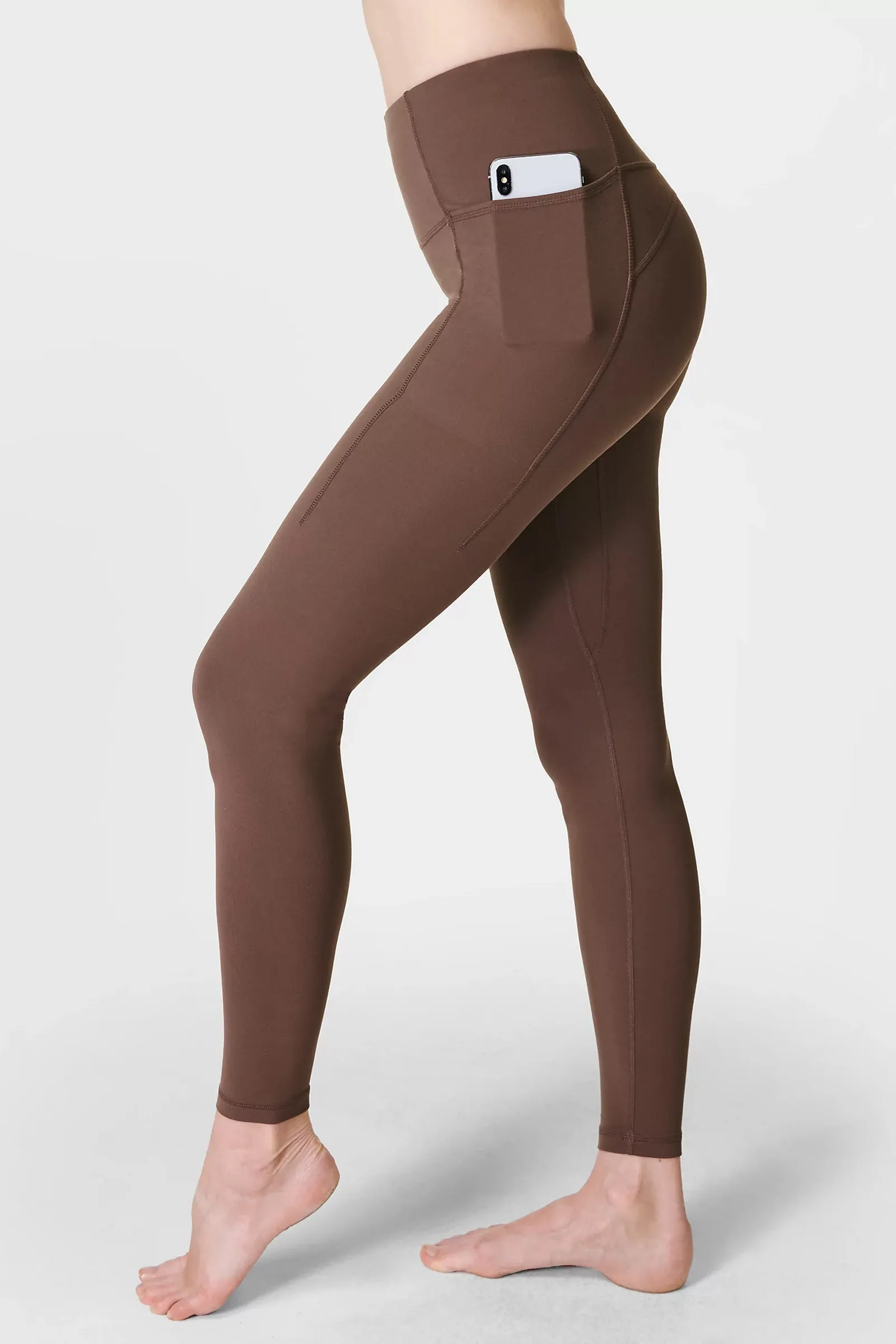 Super Soft Yoga Leggings, Walnut Brown