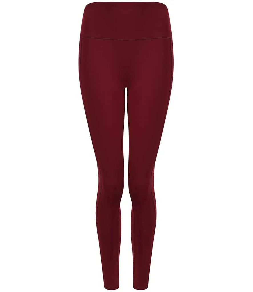 Tombo Ladies Core Pocket Leggings | Deep Burgundy