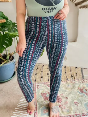 VINTAGE 90’s Provençal High Waisted Leggings - M