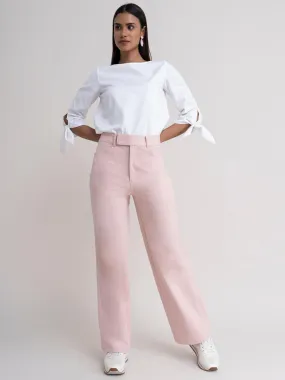 Wide Leg Trousers - Pink