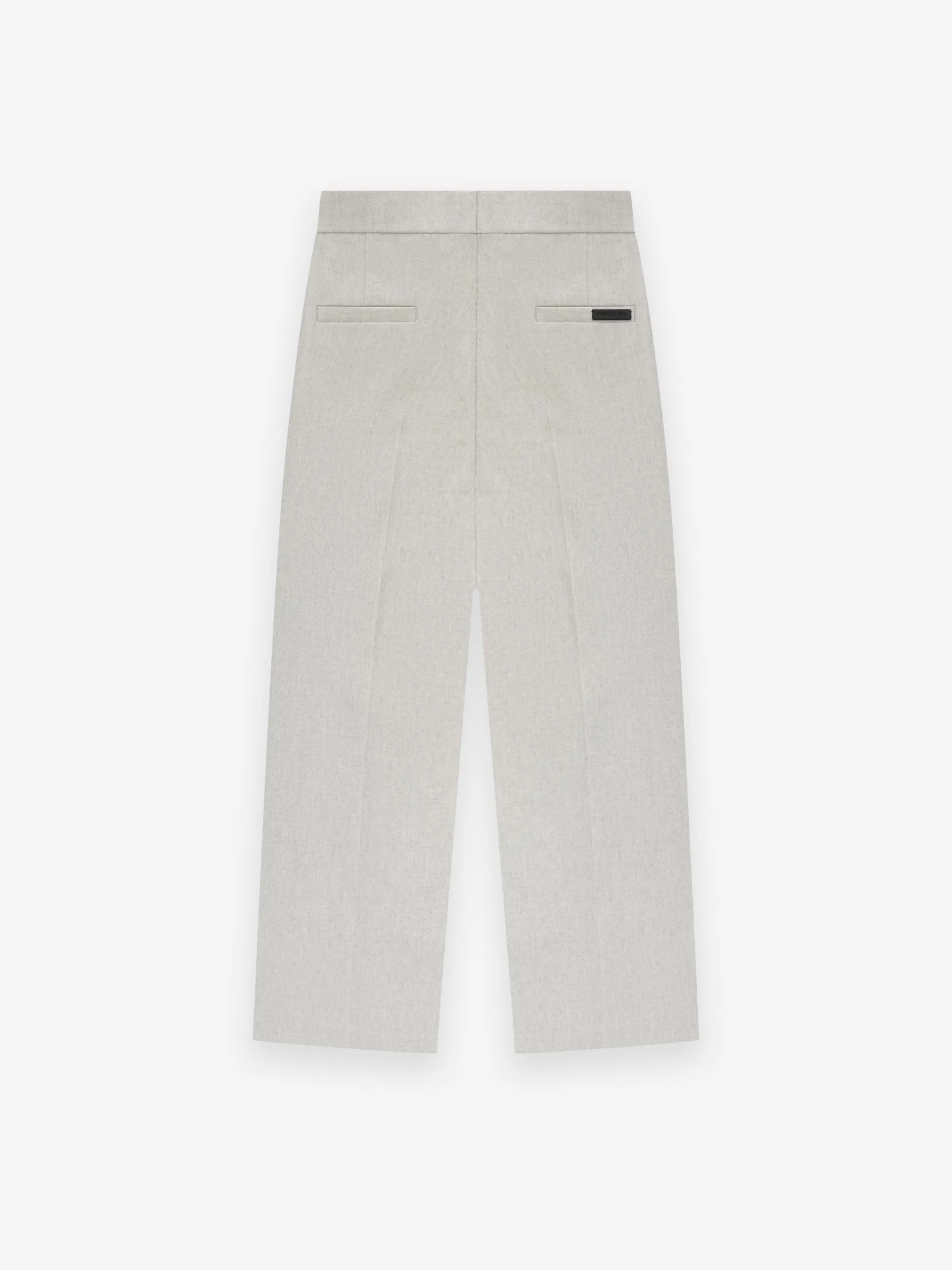Wool Flannel Wide Leg Trousers