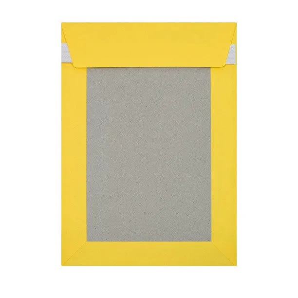 Yellow Hard Board Back Envelopes
