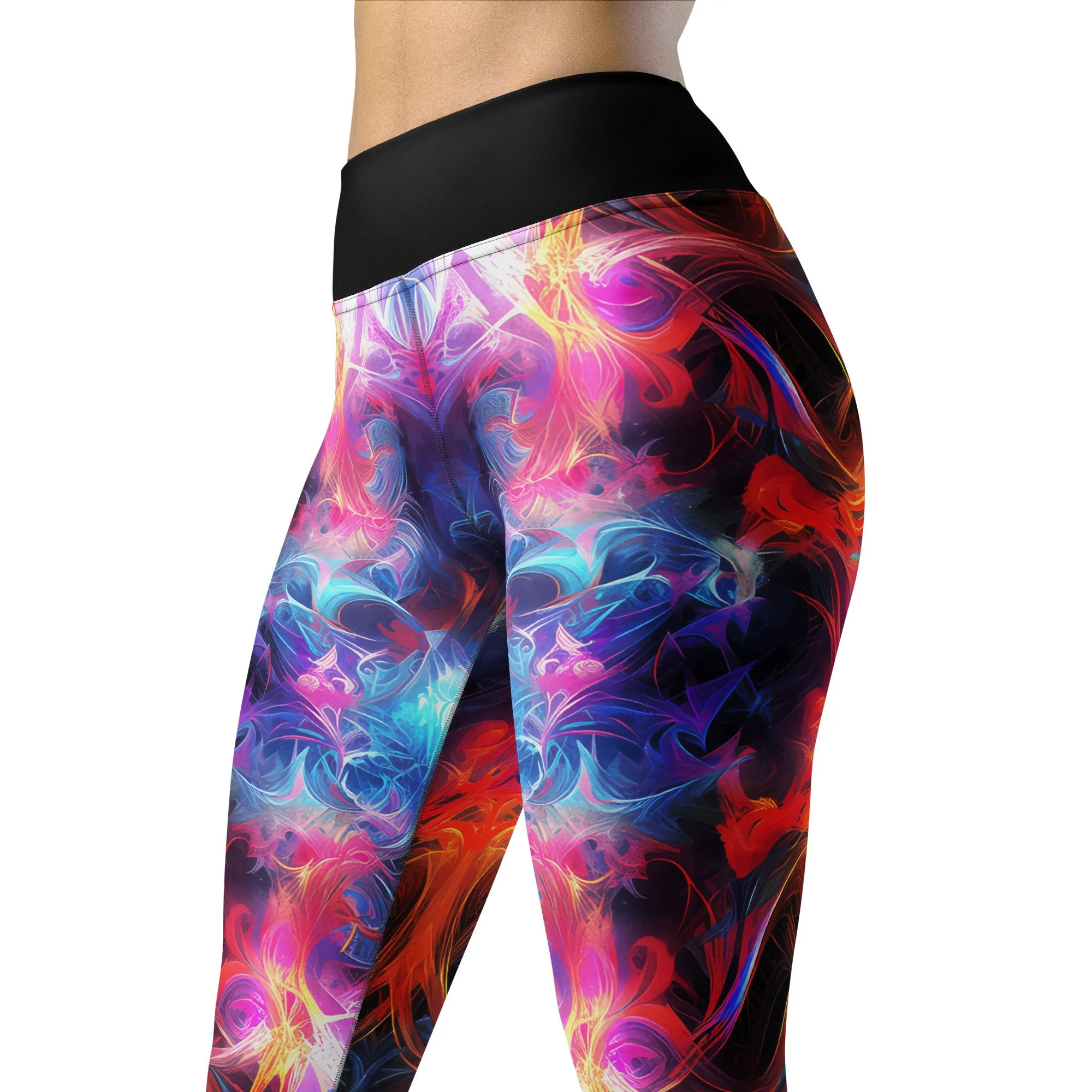 Yoga Leggings Dancing Colors